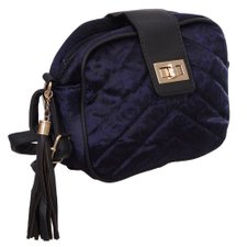 Bolsa Clutch De Veludo Com Matelassê E Tassel Bolsa Clutch De Veludo Com Matelassê E Tassel