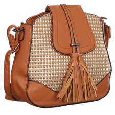 Bolsa Transversal Trançada Feminina E Tassel Bolsa Transversal Trançada Feminina E Tassel