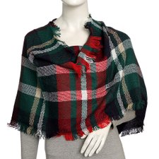 Lenço Estampa Xadrez De Tricot Lenço Estampa Xadrez De Tricot