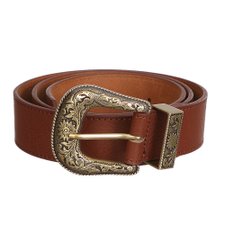 Cinto Feminino Com Fivela Desenhada Dourada Cinto Feminino Com Fivela Desenhada Dourada