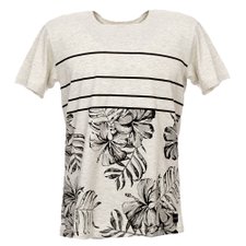 Camiseta Masculina Com Estampa Tropical Camiseta Masculina Com Estampa Tropical