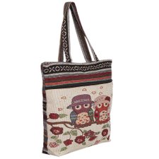 Bolsa Sacola Com Estampa Animal Têxtil Bolsa Sacola Com Estampa Animal Têxtil