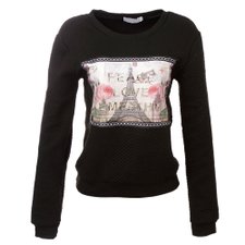 Blusa Matelassê Com Estampa Alto Relevo Blusa Matelassê Com Estampa Alto Relevo