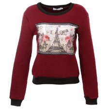 Blusa Matelassê Com Estampa Alto Relevo Blusa Matelassê Com Estampa Alto Relevo