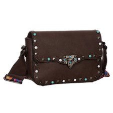 Bolsa Luxo Feminina Com Spikes E Alça Colorida Bolsa Luxo Feminina Com Spikes E Alça Colorida