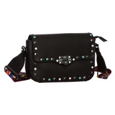 Bolsa Luxo Feminina Com Spikes E Alça Colorida Bolsa Luxo Feminina Com Spikes E Alça Colorida