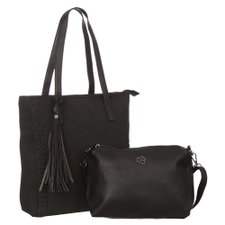 Kit 2 Bolsas Feminina De Ombro + Transversal Detalhes Trançados E Tassel Kit 2 Bolsas Feminina De Ombro + Transversal Detalhes Trançados E Tassel