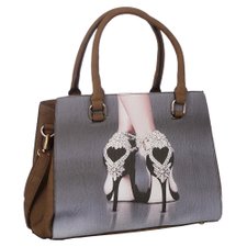 Bolsa De Ombro Feminina Com Estampa 3D Alto Relevo Bolsa De Ombro Feminina Com Estampa 3D Alto Relevo