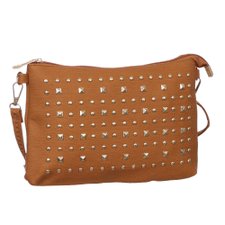 Bolsa Feminina Transversal Com Spikes E Tachas Bolsa Feminina Transversal Com Spikes E Tachas