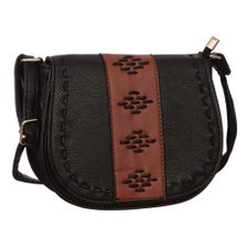 Bolsa Transversal Arredondada Com Detalhes Trançados Bolsa Transversal Arredondada Com Detalhes Trançados