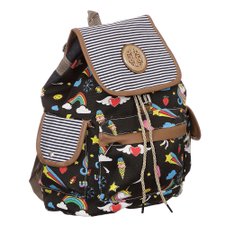 Mochila Têxtil Escolar Com Estampa De Unicórnio Mochila Têxtil Escolar Com Estampa De Unicórnio