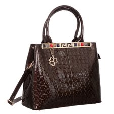 Bolsa Verniz Luxo Feminina Alto Relevo Com Spikes Coloridos Bolsa Verniz Luxo Feminina Alto Relevo Com Spikes Coloridos