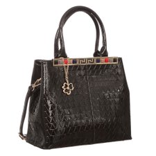 Bolsa Verniz Luxo Feminina Alto Relevo Com Spikes Coloridos Bolsa Verniz Luxo Feminina Alto Relevo Com Spikes Coloridos