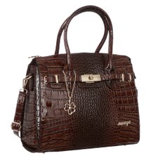 Bolsa De Verniz Com Estampa Animal Print E Pingente Dourado Bolsa De Verniz Com Estampa Animal Print E Pingente Dourado