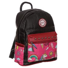 Mochila Feminina Com Tachas E Estampa De Unicórnio Mochila Feminina Com Tachas E Estampa De Unicórnio