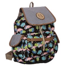 Mochila Têxtil Feminina Com Estampa Animal Mochila Têxtil Feminina Com Estampa Animal