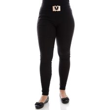 Calça Feminina Cotton Com Fivela Metálica Calça Feminina Cotton Com Fivela Metálica