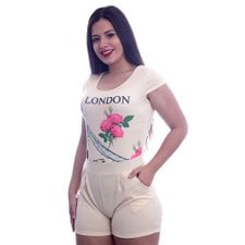 Macaquinho London Estampado Macaquinho London Estampado