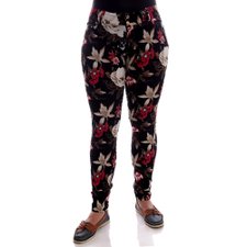 Calça Stretch Com Estampa Floral Calça Stretch Com Estampa Floral
