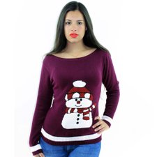 Blusa Roxa Manga Longa Estampa Frontal Blusa Roxa Manga Longa Estampa Frontal