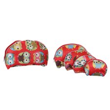 Kit Com 5 Necessaires Vermelho Estampada Kit Com 5 Necessaires Vermelho Estampada