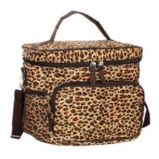 Bolsa Térmica Marrom Com Alça De Mão E Transversal Bolsa Térmica Marrom Com Alça De Mão E Transversal