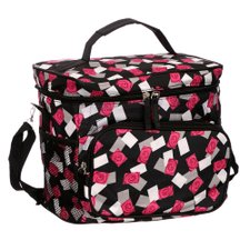 Bolsa Térmica Preto E Branco Com Alça De Mão E Transversal Bolsa Térmica Preto E Branco Com Alça De Mão E Transversal