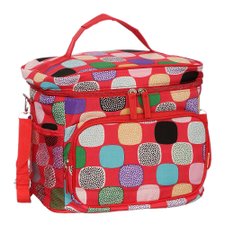 Bolsa Térmica Vermelha Com Alça De Mão E Transversal Bolsa Térmica Vermelha Com Alça De Mão E Transversal
