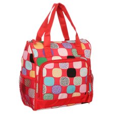 Bolsa Térmica Vermelha Feminina Estampada Com Alça Dupla Bolsa Térmica Vermelha Feminina Estampada Com Alça Dupla