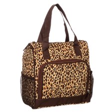 Bolsa Térmica Marrom Feminina Estampada Com Alça Dupla Bolsa Térmica Marrom Feminina Estampada Com Alça Dupla