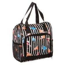 Bolsa Térmica Laranja Feminina Estampada Com Alça Dupla Bolsa Térmica Laranja Feminina Estampada Com Alça Dupla