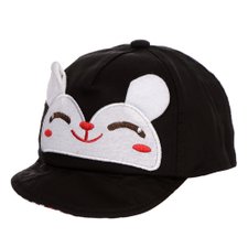 Boné Preto Infantil Com Orelhas De Ursinho Boné Preto Infantil Com Orelhas De Ursinho