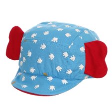 Boné Azul Infantil Com Orelhas De Ursinho Boné Azul Infantil Com Orelhas De Ursinho