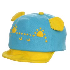 Boné Infantil Azul Claro Estampado Com Orelhas Animal Boné Infantil Azul Claro Estampado Com Orelhas Animal