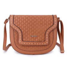 Bolsa Transversal Alto Relevo Com Tachas Bolsa Transversal Alto Relevo Com Tachas