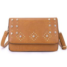 Bolsa Transversal Feminina Detalhes Em Strass E Tachas Bolsa Transversal Feminina Detalhes Em Strass E Tachas