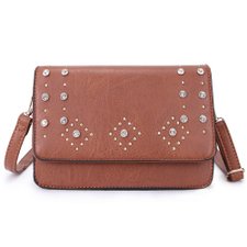Bolsa Transversal Feminina Detalhes Em Strass E Tachas Bolsa Transversal Feminina Detalhes Em Strass E Tachas