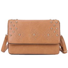 Bolsa Feminina Transversal Detalhes Em Tachas Bolsa Feminina Transversal Detalhes Em Tachas