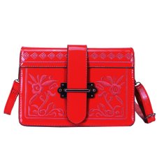 Bolsa Feminina Verniz Bordada Floral Bolsa Feminina Verniz Bordada Floral