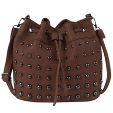 Bolsa Saco Luxo Transversal Com Tachas Bolsa Saco Luxo Transversal Com Tachas