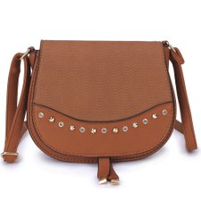 Bolsa Feminina Transversal Alto Relevo Com Spikes E Tachas Bolsa Feminina Transversal Alto Relevo Com Spikes E Tachas