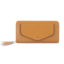 Carteira Feminina Lisa Com Tassel E Tachas Carteira Feminina Lisa Com Tassel E Tachas