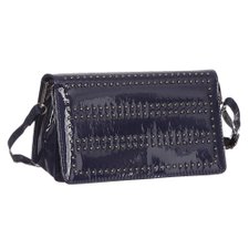 Bolsa Carteira Tiracolo Verniz Com Tachas E Alça Transversal Bolsa Carteira Tiracolo Verniz Com Tachas E Alça Transversal