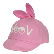 Boné Infantil Rosa Claro Com Orelhas De Coelhinho Boné Infantil Rosa Claro Com Orelhas De Coelhinho