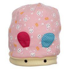 Touca Rosa Infantil Ursinho Com Orelha Touca Rosa Infantil Ursinho Com Orelha