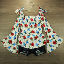 Blusa Ciganinha Branca Feminina Xadrez Manga Longa Flare Blusa Ciganinha Branca Feminina Xadrez Manga Longa Flare