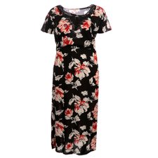 Vestido Longo Floral Plus Size Feminino Vestido Longo Floral Plus Size Feminino
