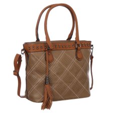 Bolsa Luxo Feminina De Ombro Com Vazados E Spikes Bolsa Luxo Feminina De Ombro Com Vazados E Spikes