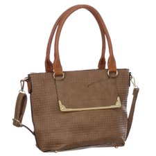 Bolsa Feminina De Ombro Alto Relevo Com Detalhes Metálicos Bolsa Feminina De Ombro Alto Relevo Com Detalhes Metálicos