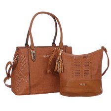 Kit 2 Bolsas Luxo Feminina Detalhes Em Tachas E Tassel Kit 2 Bolsas Luxo Feminina Detalhes Em Tachas E Tassel